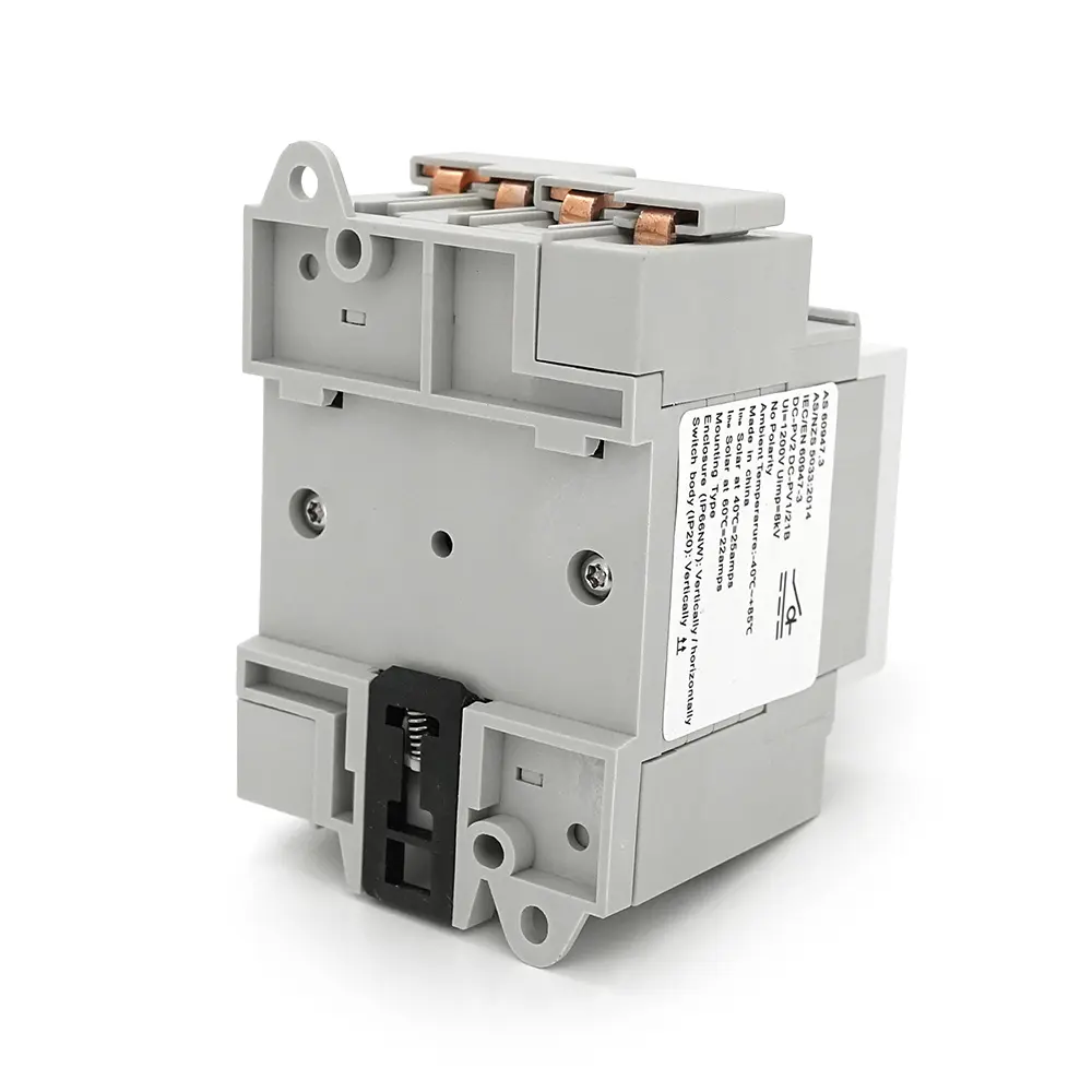 Поворотний вимикач зовнішнього монтажу HGN4-L1-25, DC1000V, 25A, 2P, IP66, Grey - фото 2