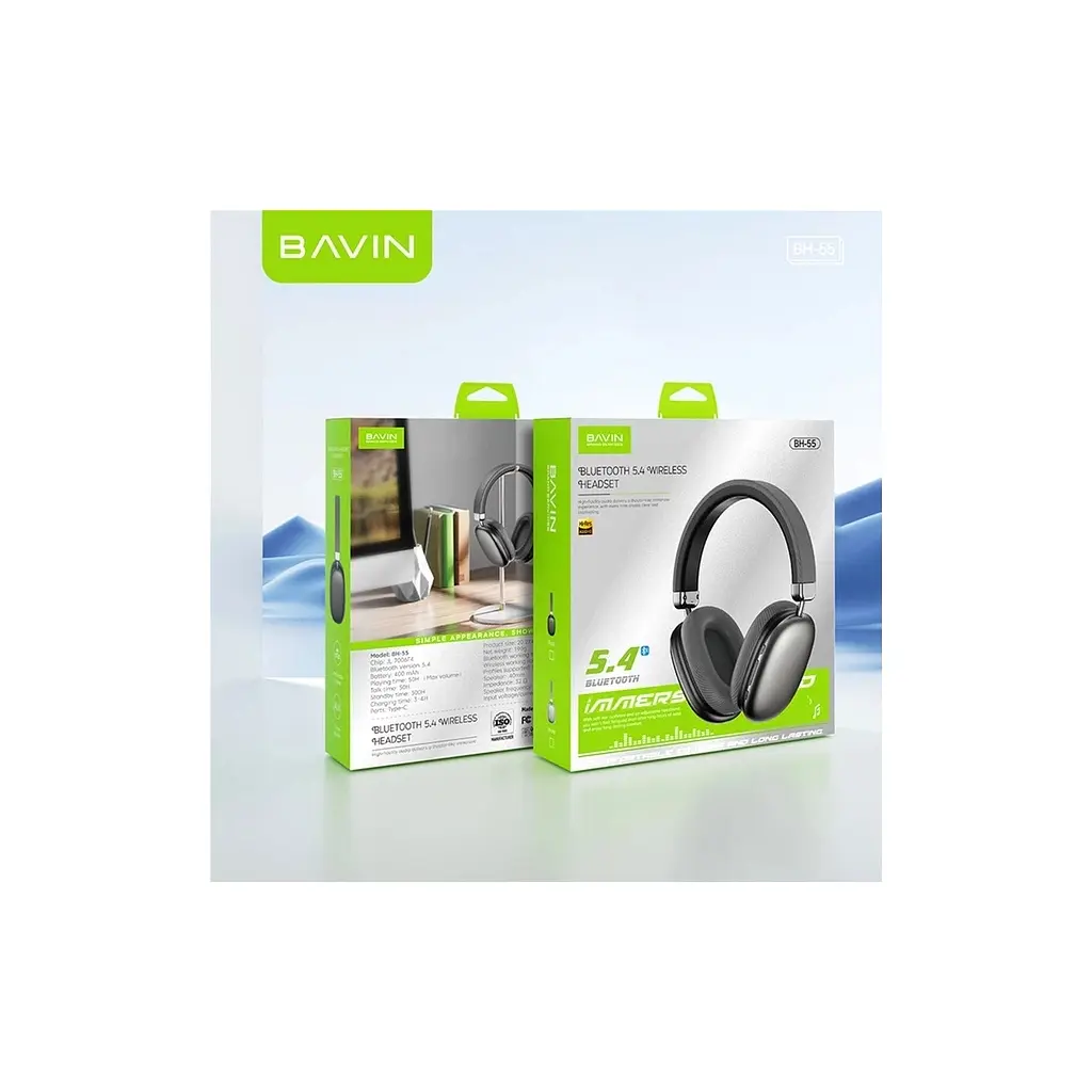 Навушники BAVIN BH-55 Hi-Res Black (HB-BH-55 BK) - фото 10