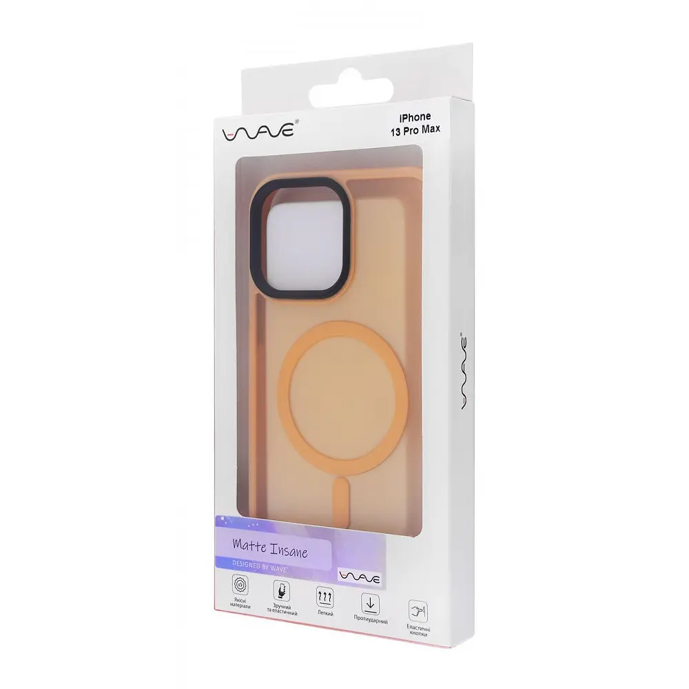 Чохол WAVE Matte Insane Case with Magnetic Ring iPhone 13 Pro Max в асортименті - фото 2