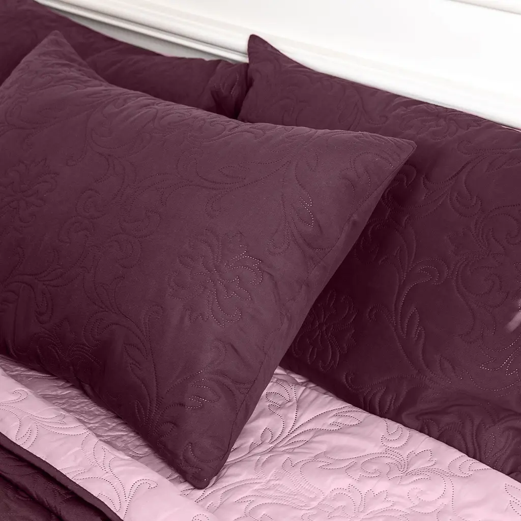 Покривало з наволочкою ТЕП Vintage Аравійська ніч 240х180 см бордове (4-00509_21075) - фото 5