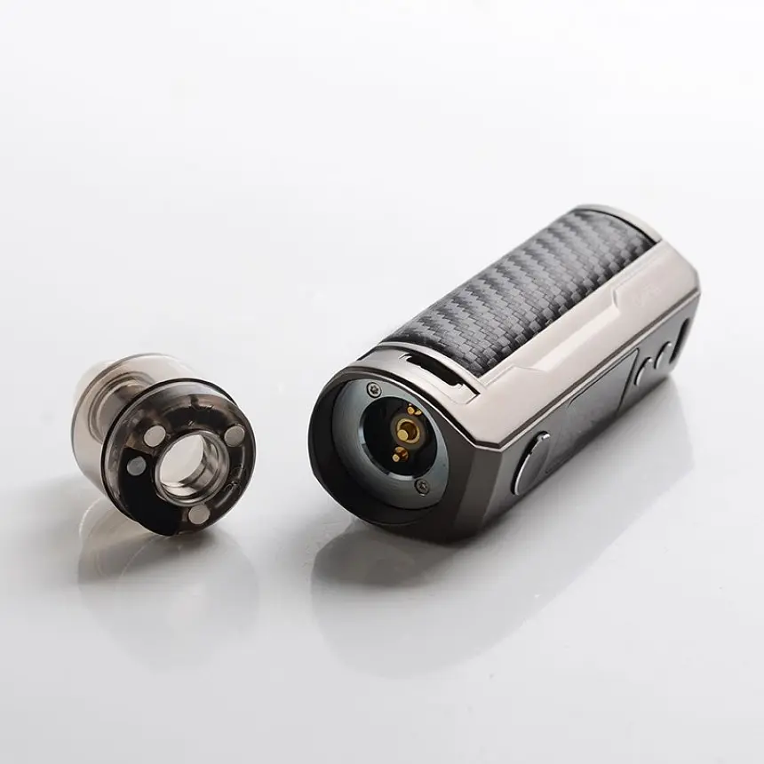 Под-система VooPoo Drag S 60 W Pod Kit 2500 mAh 4.5 ml Carbon Fiber Сіра (10231) - фото 5