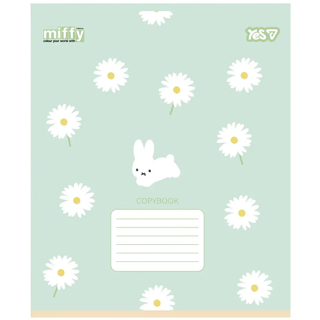 Набір зошитів Yes Miffy Flowers 12 аркушів у клітинку 25 шт. (768708) - фото 5