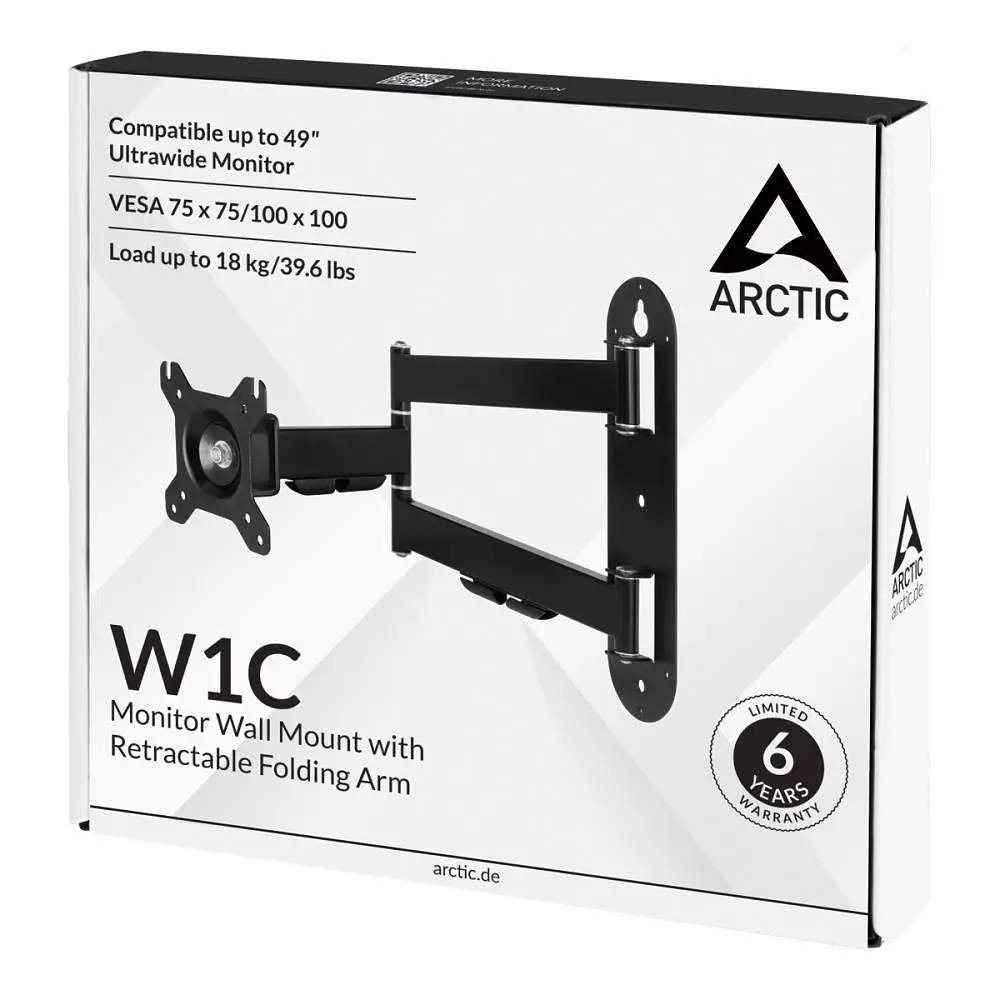 Кріплення для монітора WALL MOUNT W1C AEMNT00058A ARCTIC - фото 8