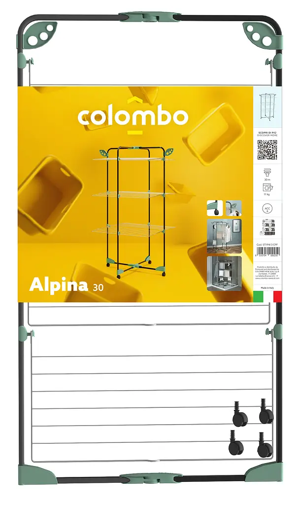 Сушарка для білизни підлогова Colombo Alpina 30 (ST194/3CF) (Special Offer) - фото 6