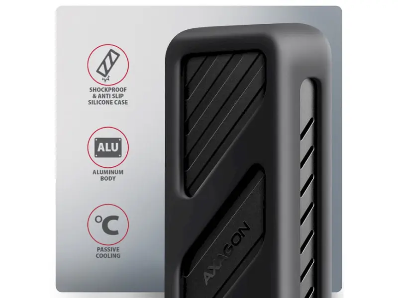 Кишеня для накопичувача AXAGON Armored Box (EEM2-20G) - фото 2