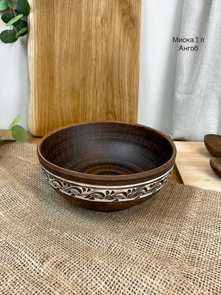 Шашличний столовий сервіз керамічного (глиняного) посуду на 6 чоловік Ангоб - фото 8