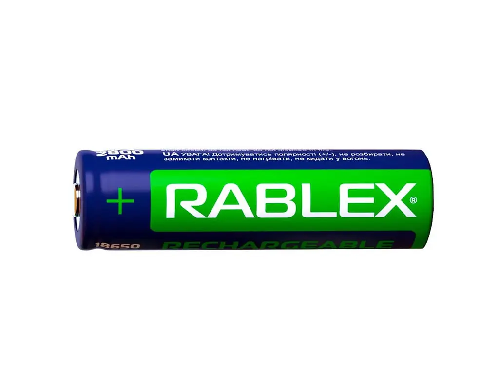 Акумуляторна батарея Rablex 18650 3.7V 2800mAh - фото 2