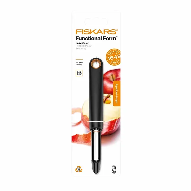 Ніж для чищення (овочечистка) з рухомим лезом Fiskars Functional Form (1014419) - фото 3