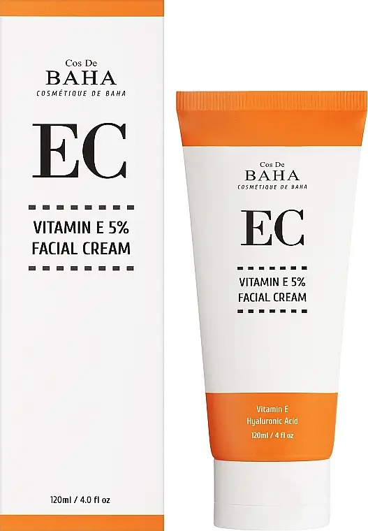 Крем для лица с витамином Е 5% Cos De Baha Vitamin E 5% Facial Cream 120 мл - фото 2
