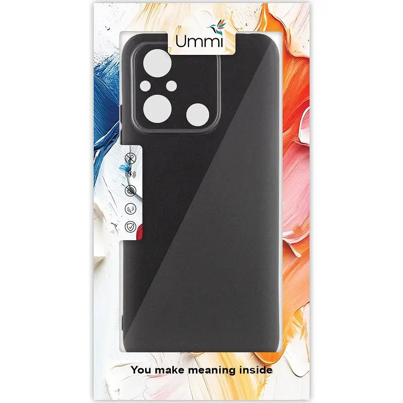 Чохол Silicone Cover Ummi Lakshmi Full Camera (AA) для Xiaomi Redmi 12C / Poco C55 Чорний / Black - фото 2