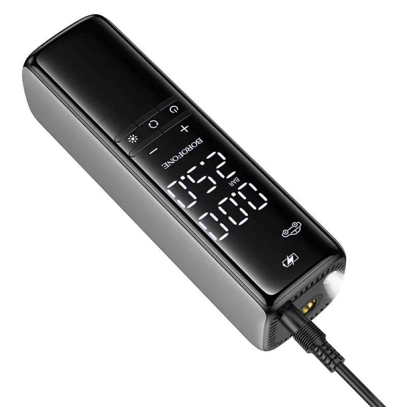 Автомобільний насос Borofone FC1 Air Pump Black Gray - фото 5