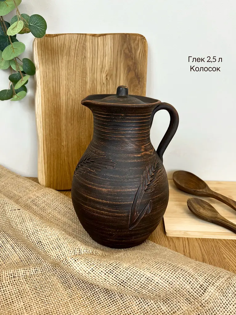 Столовий сервіз керамічного (глиняного) посуду на 6 осіб Колосок - фото 7