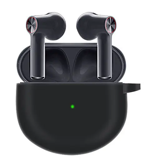 Чохол-накладка DK Silicone Candy Friendly з карабіном для OnePlus Buds (black) - фото 3