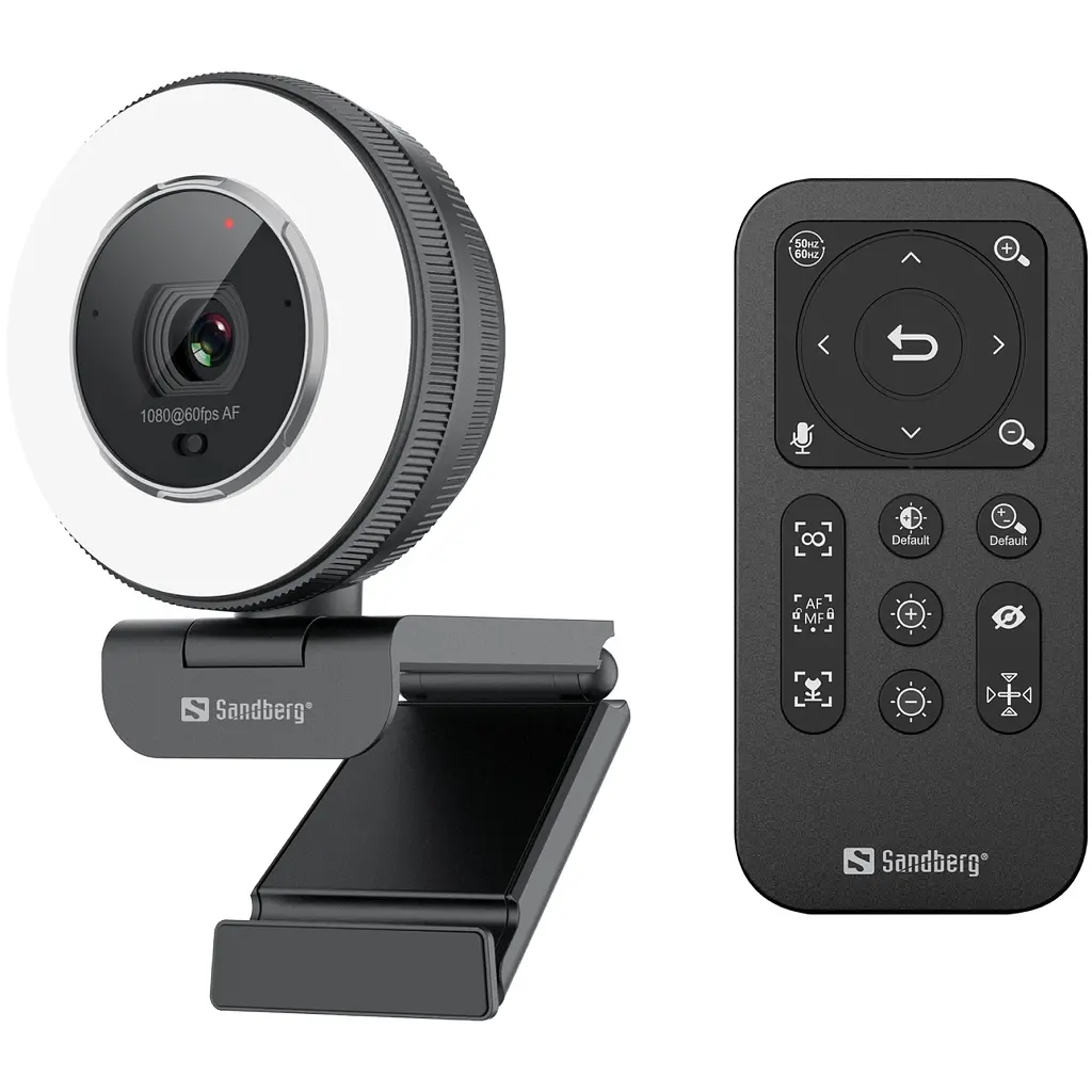 Веб-камера Sandberg Streamer USB Webcam Pro Elite Full HD, Remote control, USB-A/USB-C connection - фото 5