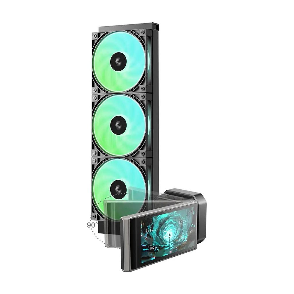 Система рідинного охолодження Deepcool LT360 Vision ARGB Black (R-LT360VISION-BKAMMC-G-1) - фото 2