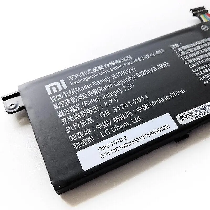 Акумулятор для ноутбука Xiaomi Mi Book Air 13.3" (R13B02W, R13B01W 7.6V 39Wh 5230 mAh) - фото 2