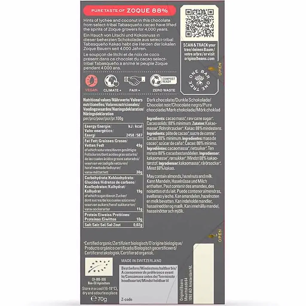 Шоколад черный Original Beans Сельва Зок Мексика органический 70 г - фото 2