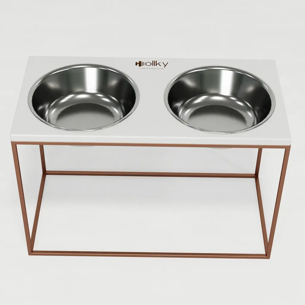 Hollky Base XXL40 — миски на підставці для дуже великих собак (2 × 2,8 л) - фото 5