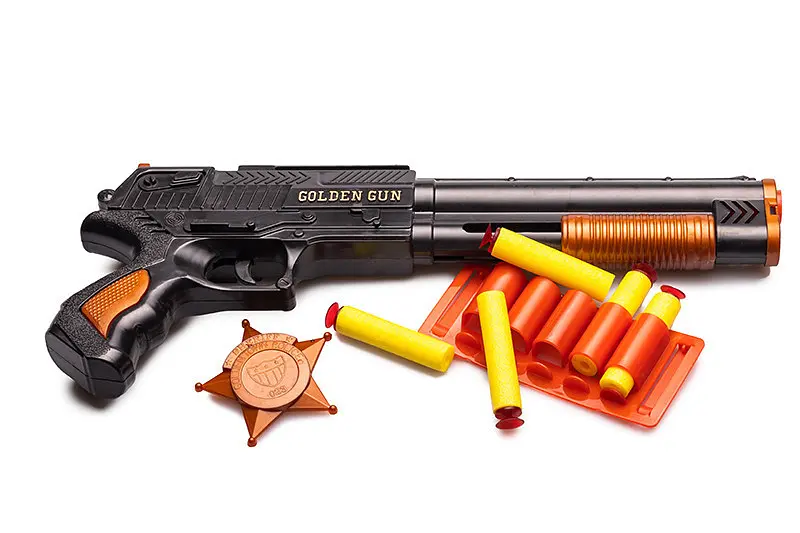 Іграшковий дробовик "Marshal" Golden Gun 915GG з м'якими кулями - фото 2