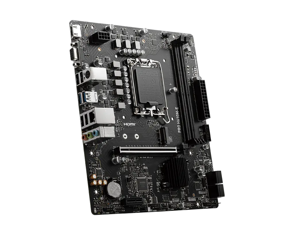 Материнська плата MSI PRO H610M-E LGA 1700 (PRO H610M-E) - фото 2
