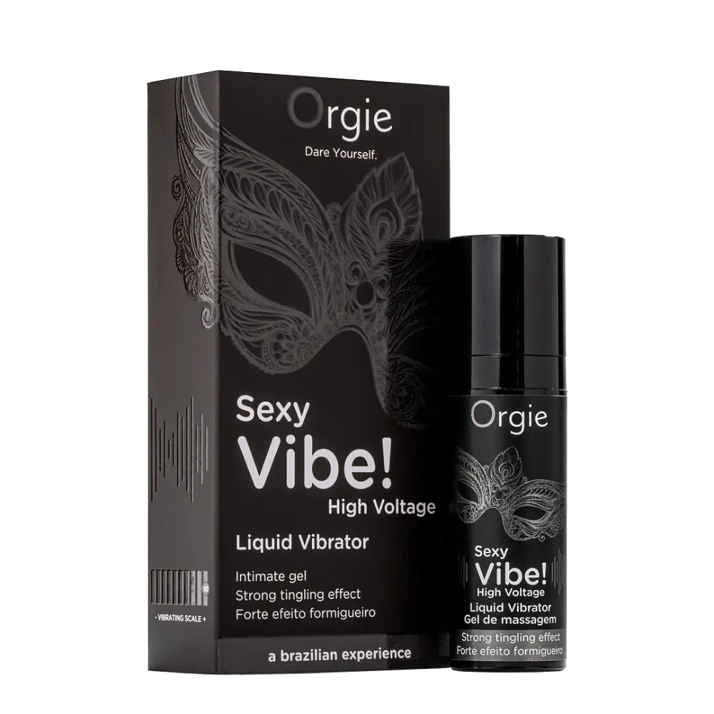 Рідкий вібратор Orgie SEXY VIBE! High Voltage, 15мл (чорний) – Інтенсивний збуджувальний ефект для незабутніх відчуттів - фото 2