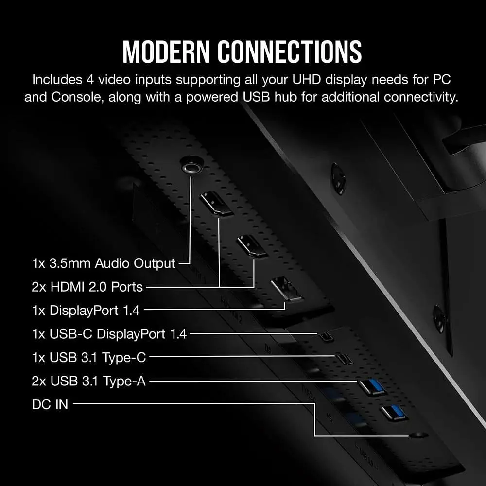 Монітор 32" Corsair Xeneon 32UHD144 HDR600 Gaming UHD IPS 144Hz (CM-9020006-PE) - фото 7