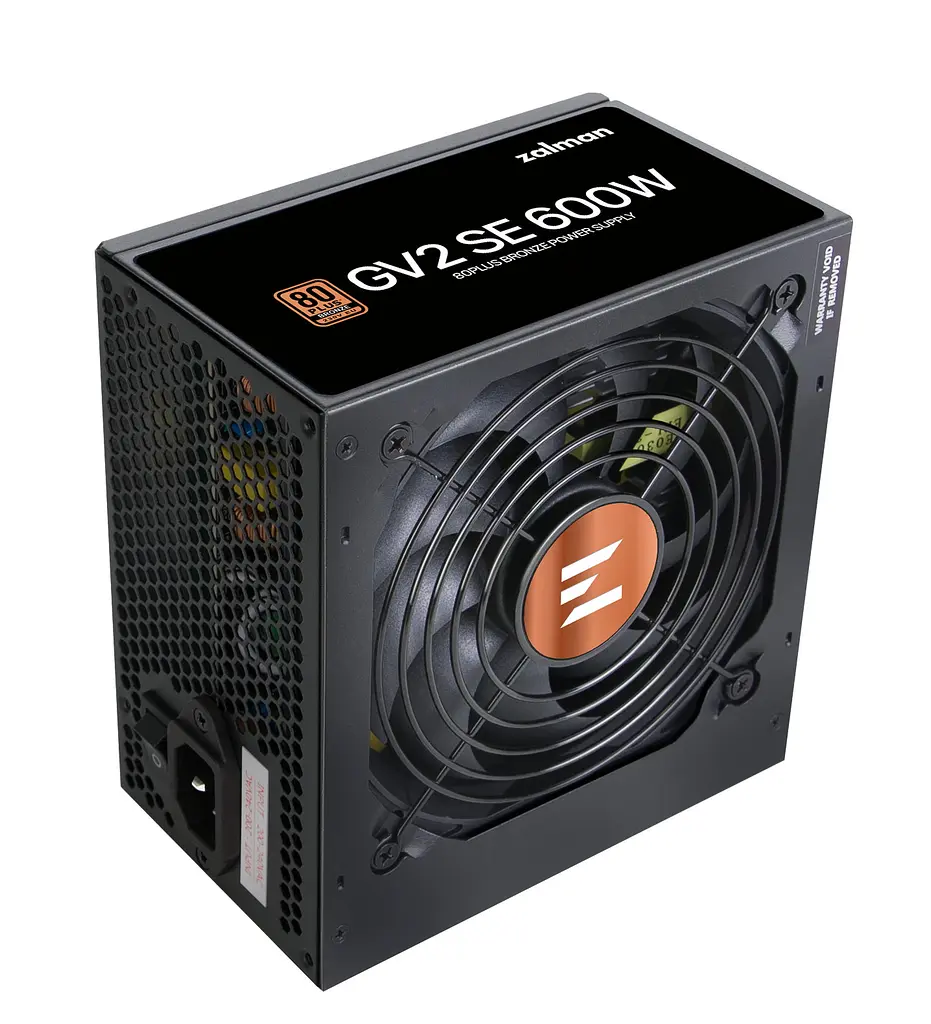Блок питания Zalman GV2SE (600 Вт) 88%, 80+ Bronze, 120 мм, 1xMB 24-контактный (20+4), 1xCPU (4-контактный + 8-контактный), 4xMolex, 6xSATA, 2xPCIe 8-контактный (6+2) - фото 2