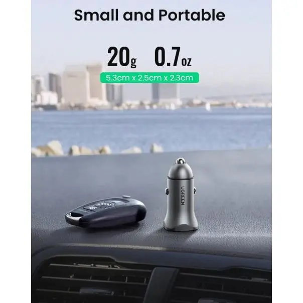 Автомобільний зарядний пристрій Ugreen CD130 20W USB Type-C PD Car Charger - фото 7