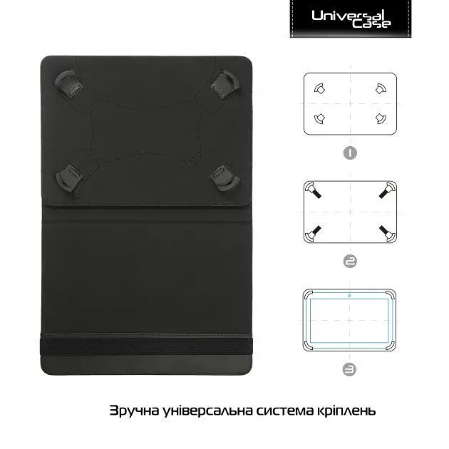 Чохол-книжка ArmorStandart Silicone Hooks 10` (ARM59078) Black [72872] - фото 2