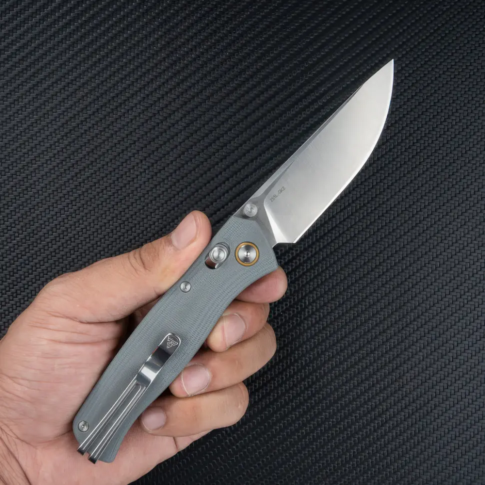 Ніж складаний туристичний SRM Medal 255L-GK2 (8.2 см) 10Cr / G10 сірий - фото 6