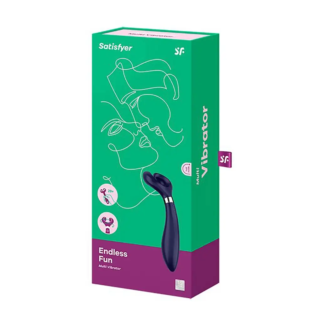 Вібратор Satisfyer Endless Fun 23.5 см синій - фото 3