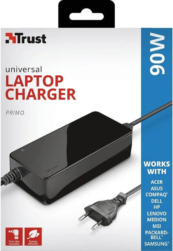 Адаптер питания Trust Primo 90W-19V Universal Laptop, черный teh0013444 - фото 6