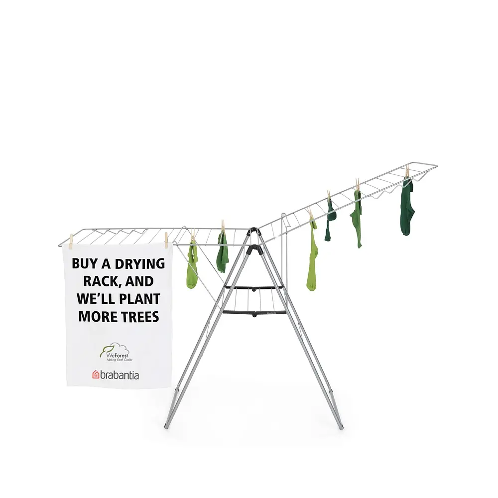 Сушарка для білизни Brabantia Drying підлогова 25 м сіра (403484) - фото 8