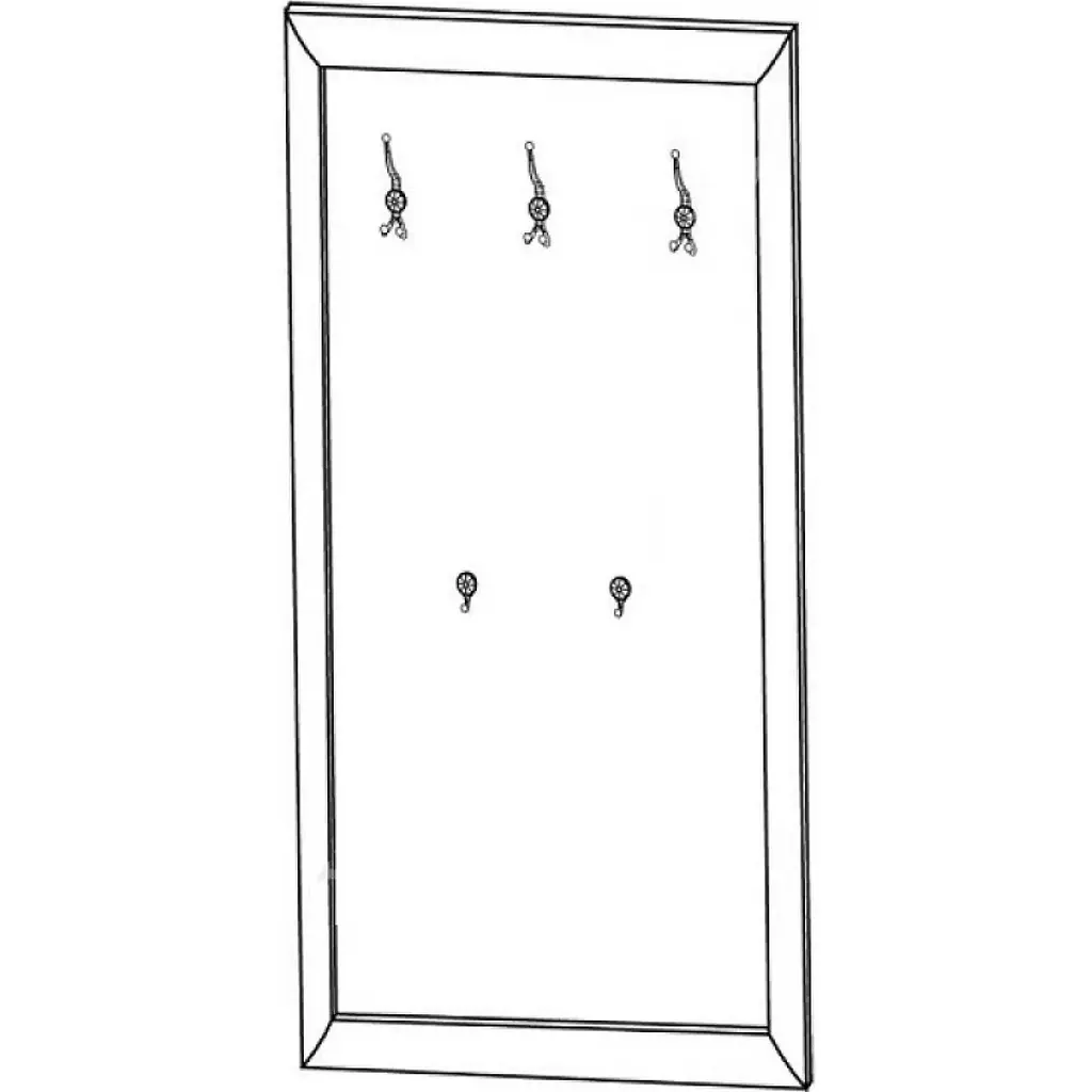 Вешалка настенная Gerbor Коэн WIE/70 венге магия (GRB-1081) - фото 2