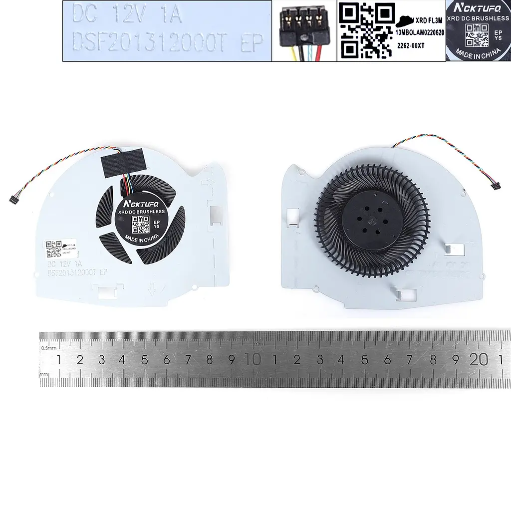 Вентилятор для Asus GM501GM GU501GM, (GPU fan DC 12V 1A, 13NR0030AP3101, DFS201312100T, 13N1-4MA0J01, Аналог) - фото 3
