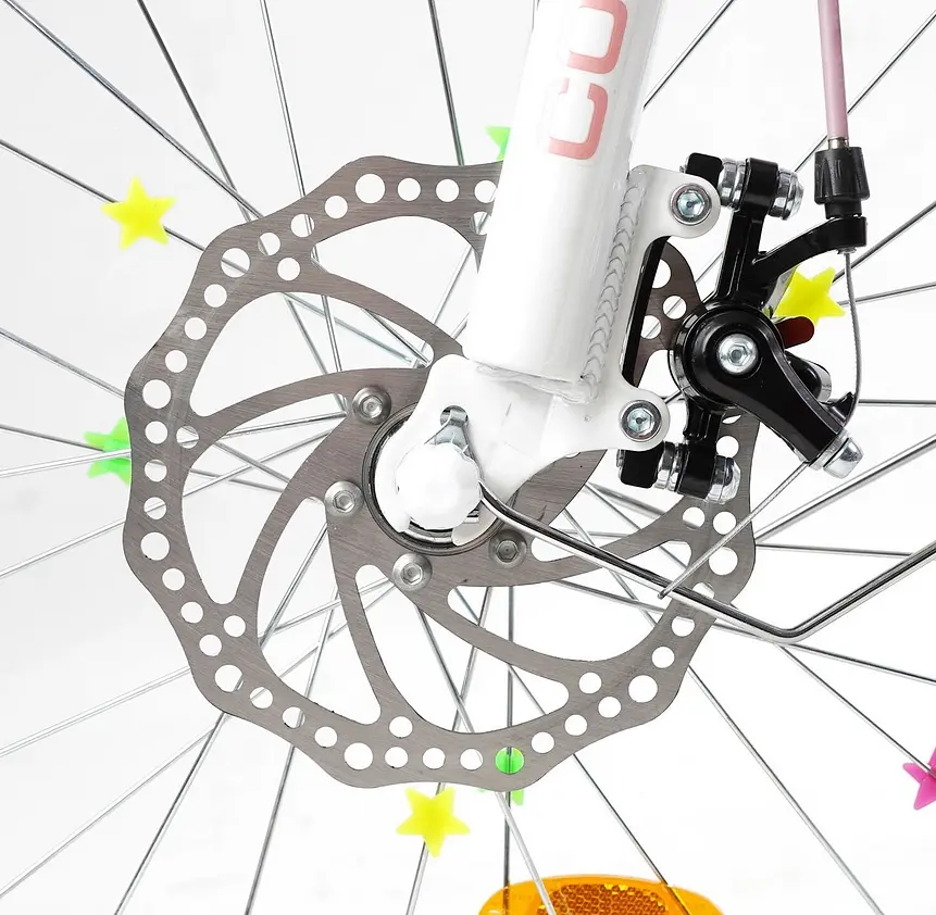 Велосипед 2-х колісний 20" NC-20264 Corso Nice, сталева рама, дискові гальма, додаткові колеса, дзвінок, кошик, зібраний на 85% - фото 4