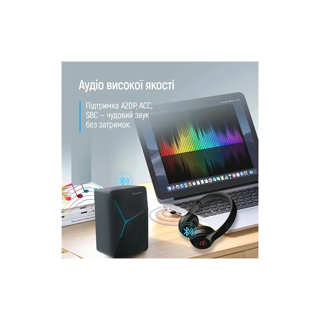 Bluetooth-адаптер ColorWay Bluetooth BT 5.0 (CW-AD-BT50) - фото 10