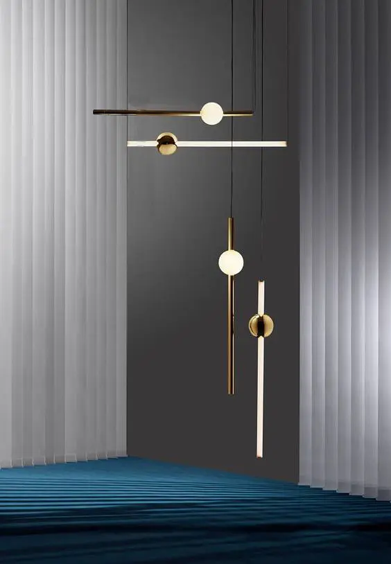 Світильник стельовий Brille підвісний лофт молекула світлодіодний BL-901S/63W WW G - фото 5