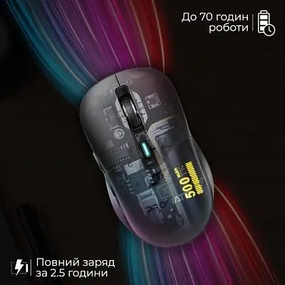 Комп'ютерна мишка Promate Samo Wireless/Bluetooth Black (samo.black) - фото 7