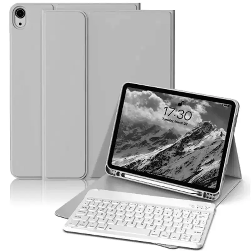 Чохол до планшета BeCover with keyboard Apple iPad Mini 6 2021 Gray (712988) - фото 2
