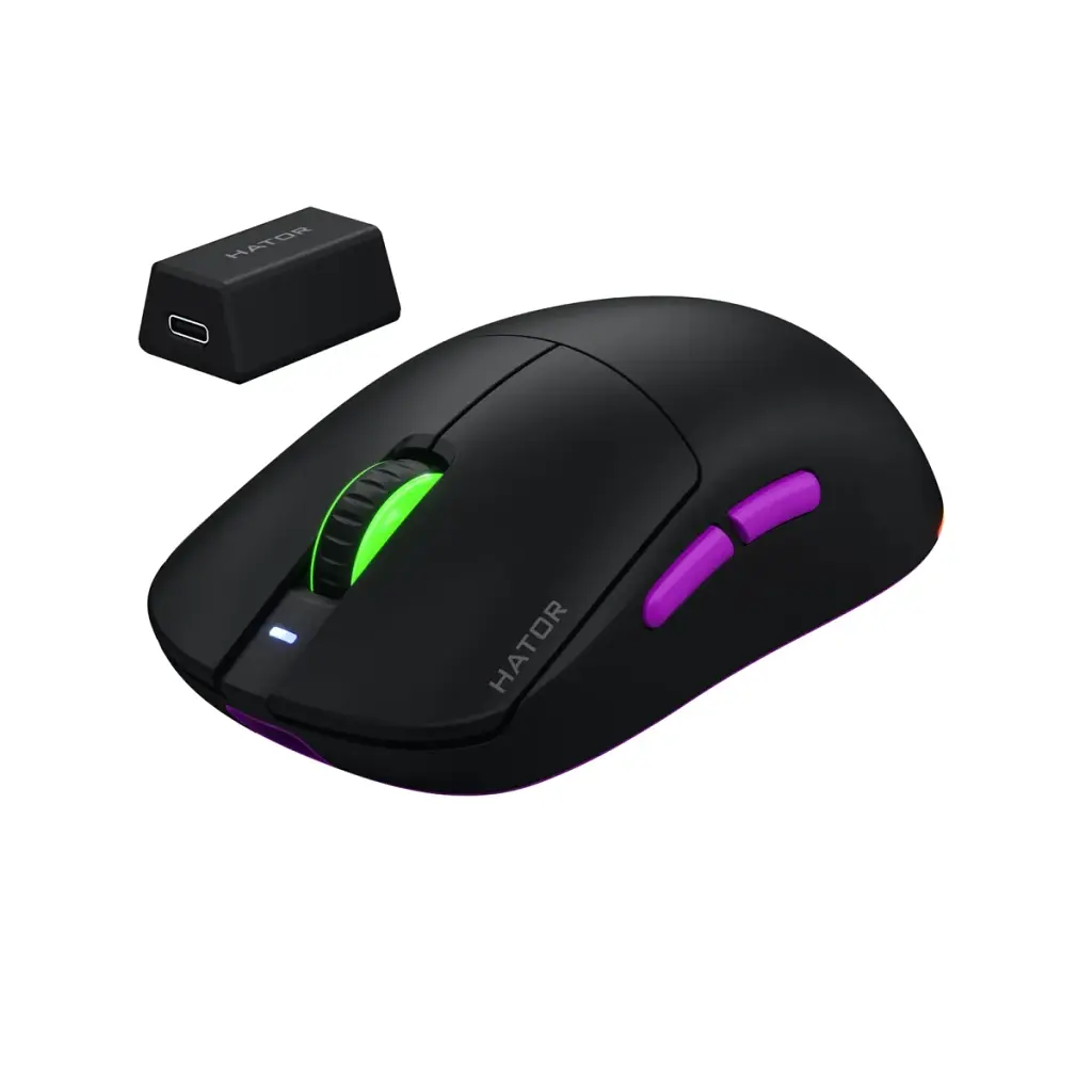 Мышка HATOR Quasar 3 ULTRA 8K Wireless Black (HTM770) - фото 2