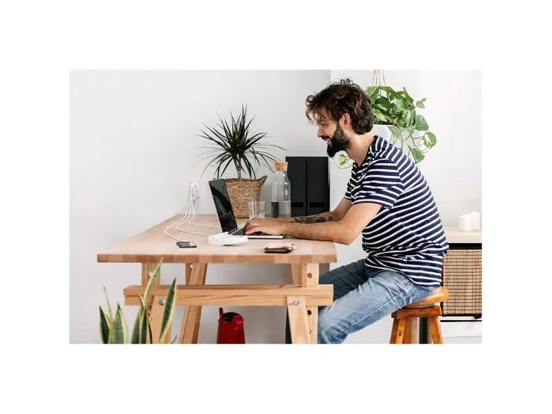 Мережевий зарядний пристрій Belkin 140 W 3xUSB-C GAN PD PPS, USB-A White (WCH014BTWH) - фото 7