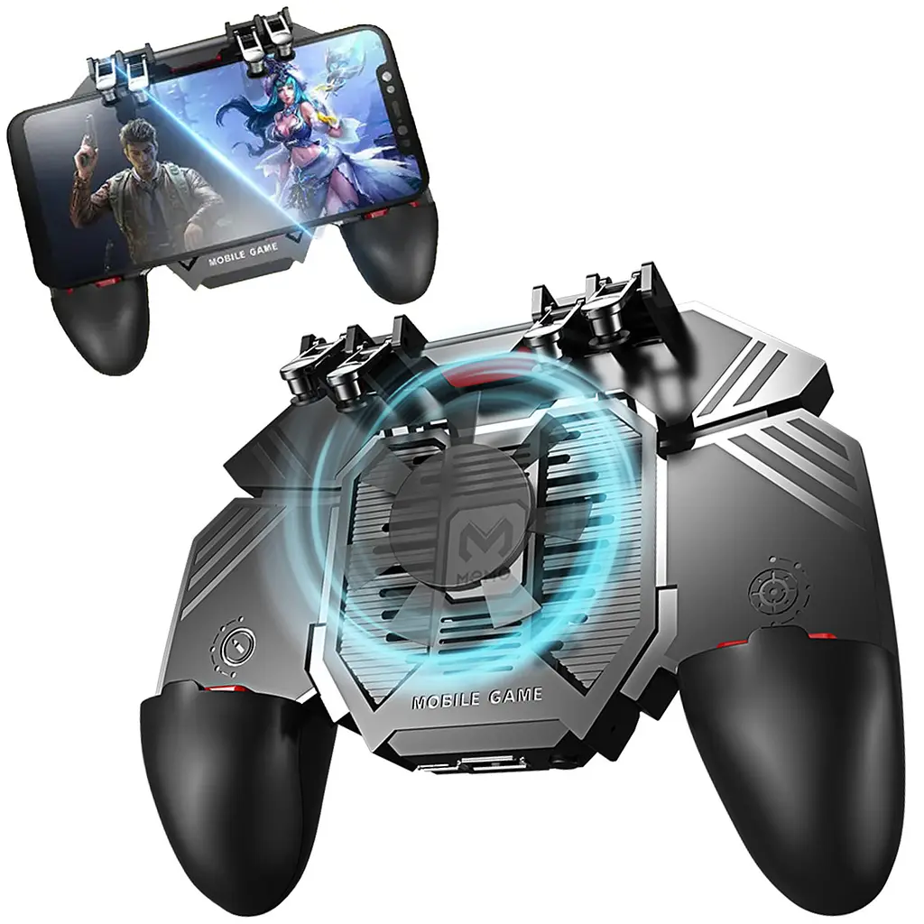 Джойстик для телефону з охолодженням Memo AK77 4000mAh ігровий контролер тригер Black (18536) - фото 7