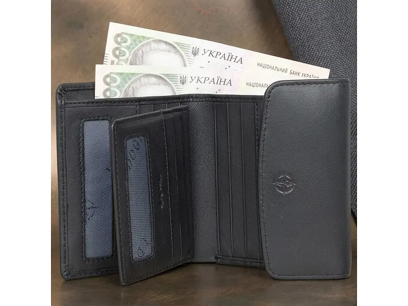 Гаманець жіночий натуральна шкіра Cortina 5087 nero Чорний 13,5x10 см TONY PEROTTI acs0032595 - фото 2