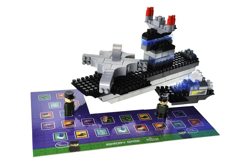 Конструктор блоковий QB300-205 "Block&Steps: Морська Місія" + ходилка та меморі гра 3в1, 124дет. qbee - фото 5
