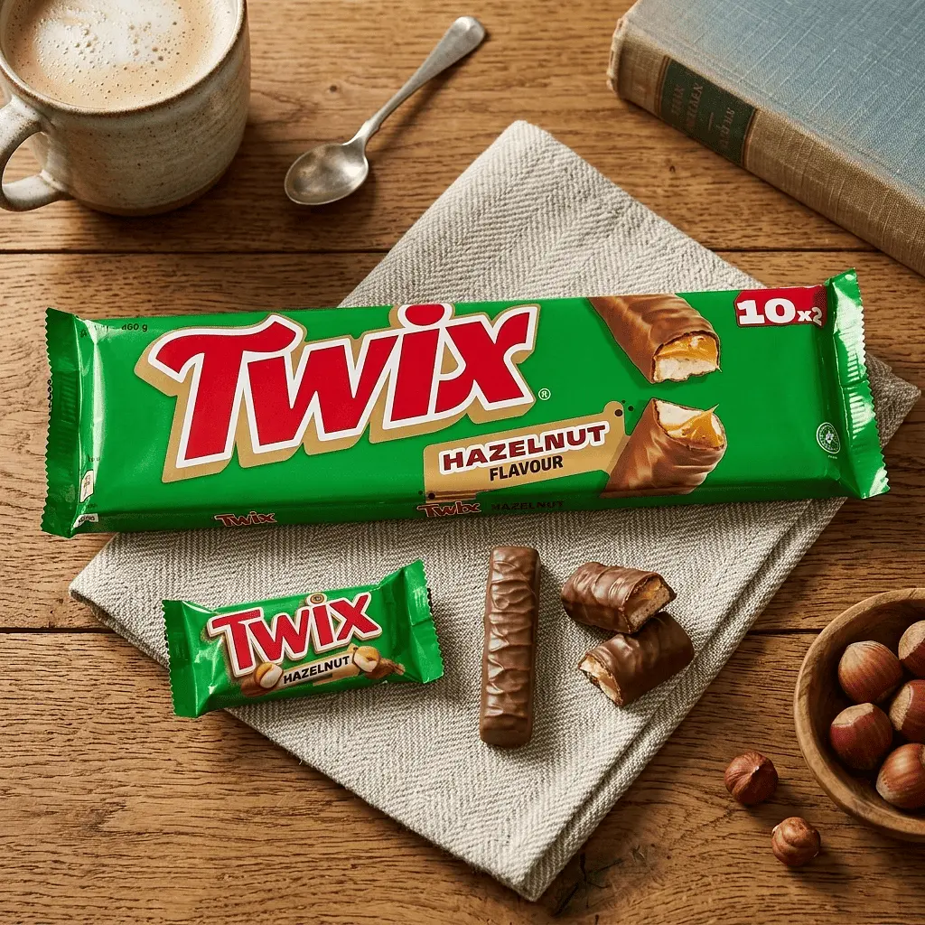 Шоколадні батончики Twix Hazelnut Chocolate Multipack 10 шт х 46 г - фото 2