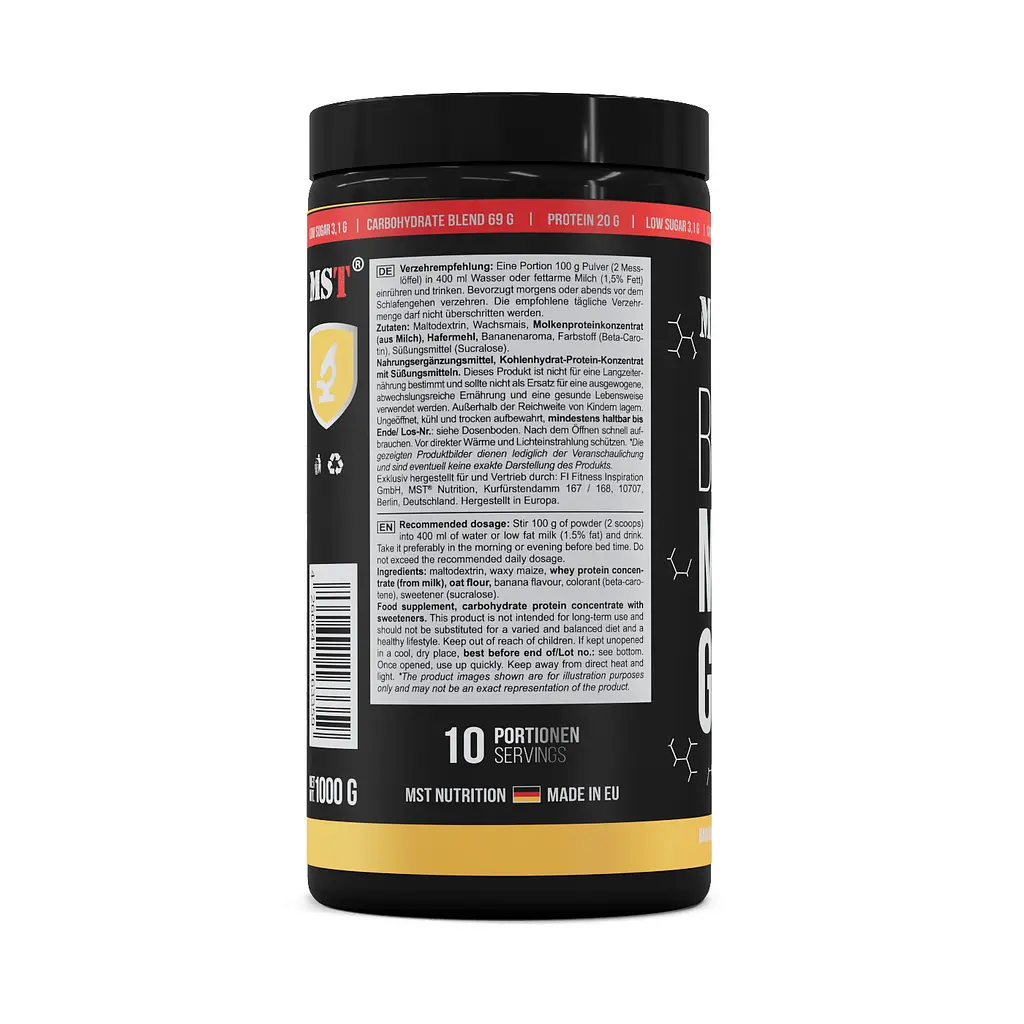 MST® BEST Mass Gainer Гейнер - 1000 г - фото 3