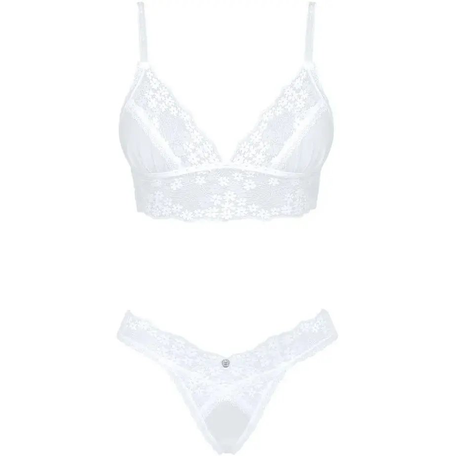 Еротичний комплект Obsessive Heavenlly 2-pcs set XS/S, бюстгальтер і танга - фото 3