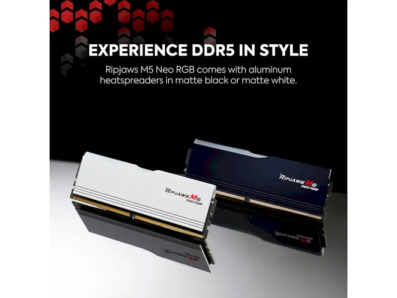 Пам'ять для настільних комп'ютерів G.Skill 32 GB (2x16GB) DDR5 6000 MHz Ripjaws M5 Neo RGB (F5-6000J3636F16GX2-RM5NRW) - фото 6