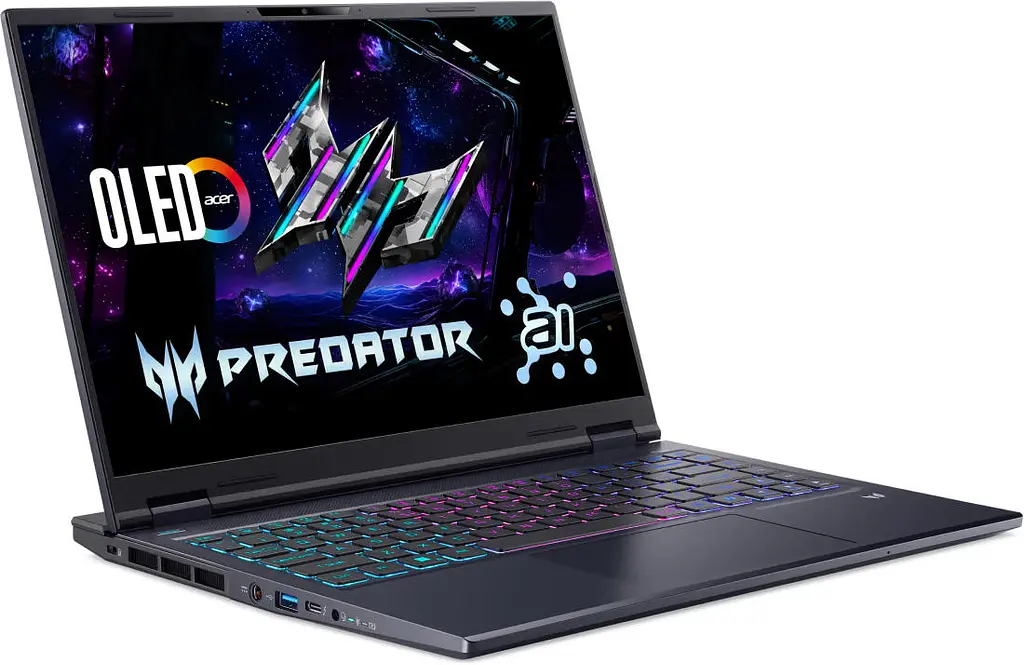 Acer Ноутбук Predator Helios Neo 14 PHN14-71 14.5" 2.8K OLED, Intel U9-285H, 32GB, F1TB, NVD5070-8, Lin, чорний - фото 2